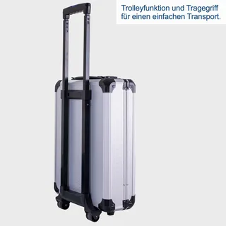 Gereedschapskoffer WZT187 - 187-delig - 425 x 330 x 80 mm - chroom-vanadium staal gereedschap de Scheppach, Gris – image du produit 4 sur 5