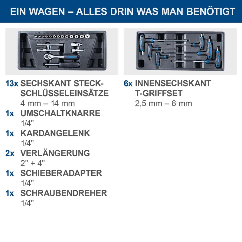 Gereedschapswagen TW1100 71-delig by Scheppach, Neutraal – product image 5 of 5