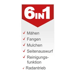 Grasmaaier Benzine MS225-56 - Zelfrijdend - Mulchfunctie - 56cm maaibreedte - 4-takt - 224cc - 6pk - Voor tuinen tot 2200m² - met 65L opvangbak by Scheppach – product image 3 of 5