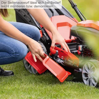 Grasmaaier Benzine MS225-56 - Zelfrijdend - Mulchfunctie - 56cm maaibreedte - 4-takt - 224cc - 6pk - Voor tuinen tot 2200m² - met 65L opvangbak by Scheppach – product image 2 of 5