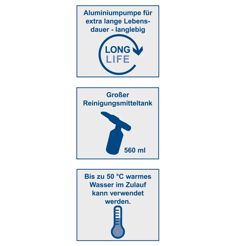 Hochdruckreiniger HCE2400 Scheppach - 2400W | 180bar Maximaldruck | 480L/h Durchflussmenge | 5m Schlauch | inkl. Zubehör de Scheppach – image du produit 5 sur 5