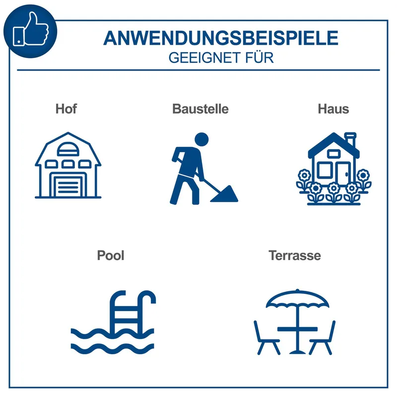 Hochdruckreiniger HCE2400 Scheppach - 2400W | 180bar Maximaldruck | 480L/h Durchflussmenge | 5m Schlauch | inkl. Zubehör de Scheppach – image du produit 2 sur 5