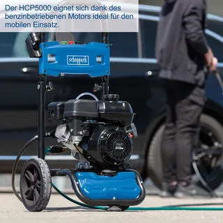 Hogedrukreiniger Benzine HCP5000 - 4300W - 241 bar - 570 l/h - Met 9,2m slang & verschillende klik-nozzles van 0° tot 40° von Scheppach – Produktbild 2 von 5