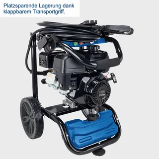 Hogedrukreiniger Benzine HCP5000 - 4300W - 241 bar - 570 l/h - Met 9,2m slang & verschillende klik-nozzles van 0° tot 40° von Scheppach – Produktbild 3 von 5