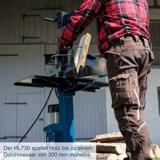 Houtklover HL730 - 7 ton - 400V - 2100 W - Elektrische houtkloofmachine - Houtsplijter - Houtkliever von Scheppach – Produktbild 3 von 5