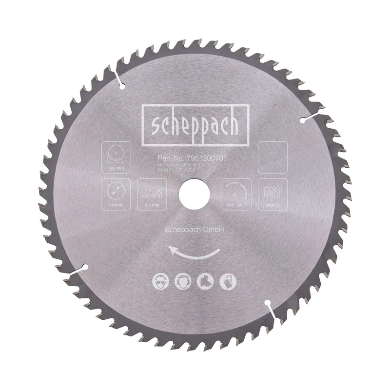 HW Kreissägeblatt Scheppach - Ø 305 x 30 x 3,0 x 1,8 mm | 60 Zähne de Scheppach – image du produit 1 sur 4