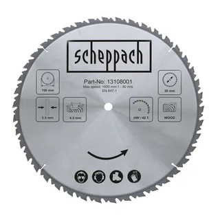 HW Kreissägeblatt Scheppach - Ø 700 x 30 x 4,5 x 3,2 mm | 42 Zähne de Scheppach – image du produit 1 sur 4