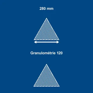 K120 Driehoek Schuurpapier (10 stuks) van Scheppach – productafbeelding 4 van 5