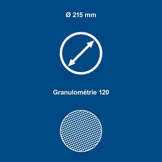 K120 O215mm Schuurschijf (10 stuks) by Scheppach – product image 4 of 5