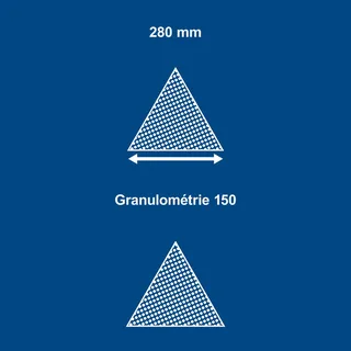 K150 Driehoek Schuurpapier (10 stuks) van Scheppach – productafbeelding 4 van 5