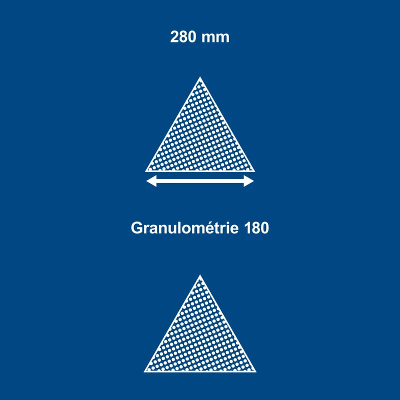 Schleifpapier-Dreieckig K=180 Satz=10 Stück von Scheppach – Produktbild 4 von 5