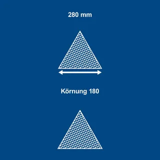 Schleifpapier-Dreieckig K=180 Satz=10 Stück von Scheppach – Produktbild 2 von 5