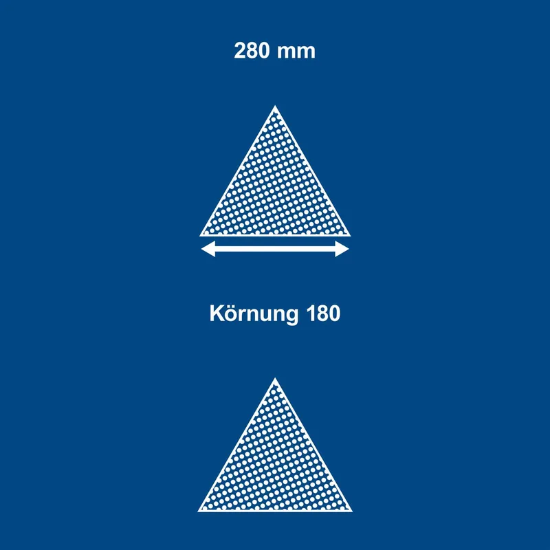 Schleifpapier-Dreieckig K=180 Satz=10 Stück von Scheppach – Produktbild 2 von 5