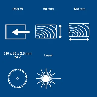 Kap- en trekzaag HM210L van Scheppach – productafbeelding 2 van 5