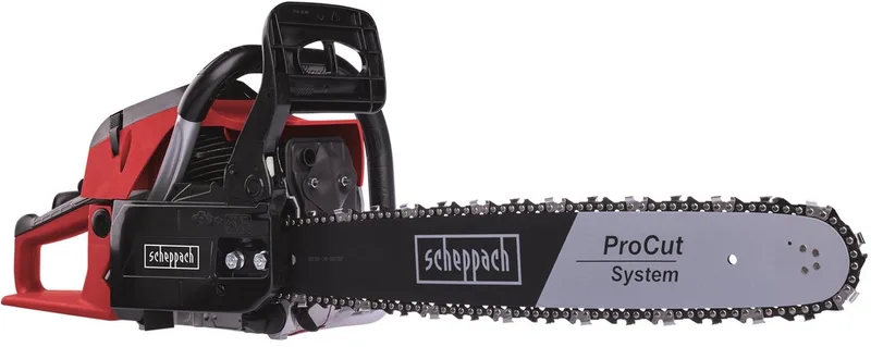 Kettingzaag Benzine PCS56 - 56cc 2-takt - 3.1pk / 2.3kW - 51cm zaagblad - 47cm zaagdiameter - Easy Start fra Scheppach – produktbillede 1 af 5