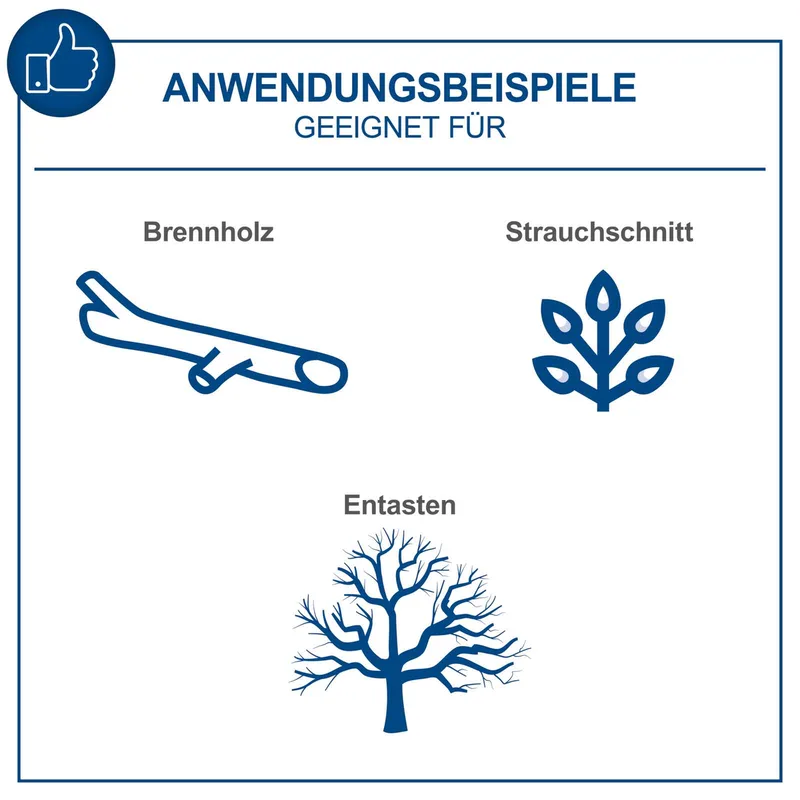 Kettingzaag Benzine PCS56E - 56cc 2-takt - 3.1pk/2.3kW - 51cm zaagblad - 47cm zaagdiameter - Incl. 20V accu + lader voor elektrische Easy Start von Scheppach – Produktbild 4 von 5