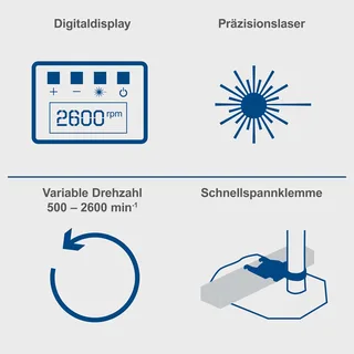 Kolomboormachine DP55 - 710W - Max. boordiepte 70mm - Tafelboormachine met laser & display de Scheppach – image du produit 3 sur 5