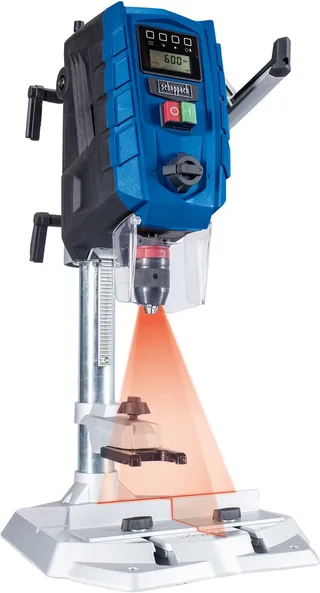 Kolomboormachine DP60 - 710W - Max. boordiepte 100mm - Tafelboormachine met laser, LED & digitaal display by Scheppach – product image 1 of 5