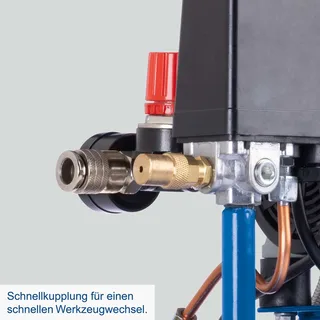 Kompressor HC08Si Scheppach - 1,5 PS | 162 l/min Ansaugleistung | 6 L | 8 Bar | ölfrei de Scheppach – image du produit 5 sur 5