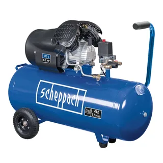 Kompressor HC120DC Scheppach - 10 bar I 100 Liter | 3PS | 412 L/min | Doppelzylinder | ölgeschmiert de Scheppach – image du produit 1 sur 5