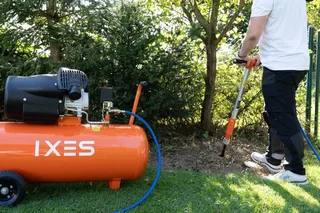 Kompressor IXES Kompressor 100L Luftkompressor 10 bar Druckluft 3PS 412L/min, 2200 W, max. 10 bar, 100 l van Scheppach – productafbeelding 5 van 5