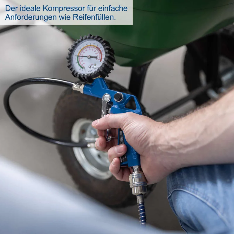 Kompressor Ultra Silent HC26Si Scheppach - 1100W | 8 Bar | 24L Kessel | 230 l/min Ansaugleistung | ölfrei Leisekompressor by Scheppach – product image 2 of 5