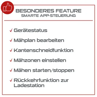 Mähroboter PX-RRM-600Wi Practixx - 600 qm² | 18cm Schnittbreite | 20-60 mm Schnitthöhe | Regensensor von Scheppach – Produktbild 3 von 5