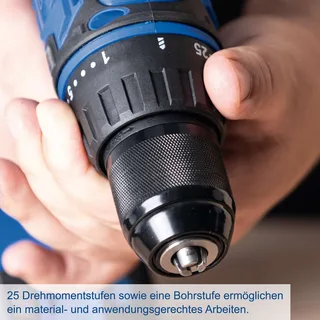 Mobile Werkstatt C-CDTB74/1-X Scheppach - 20V | Akku Schlagbohrschrauber | 50Nm Drehmoment | inkl. 2Ah Akku + Ladegerät by Scheppach – product image 4 of 5