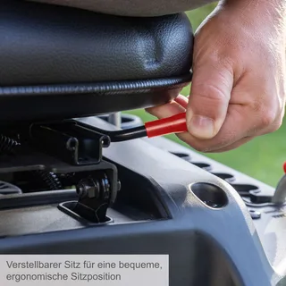 MR230-61 Hybride Zitmaaier – 224cc 6 PK – 61 cm Maaibreedte – Voor Gazons tot 2600 m² – Incl. Accu en Oplader de Scheppach – image du produit 4 sur 5