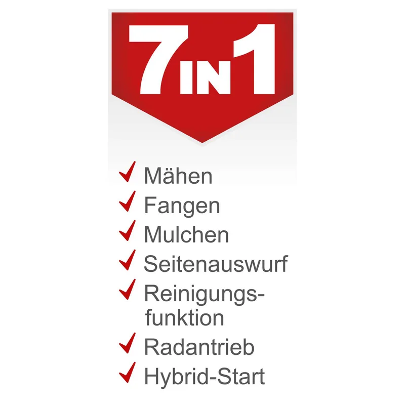 MR230-61 Hybride Zitmaaier – 224cc 6 PK – 61 cm Maaibreedte – Voor Gazons tot 2600 m² – Incl. Accu en Oplader de Scheppach – image du produit 5 sur 5