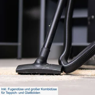 Nass- und Trockensauger NTS16 Scheppach - 1200W | 20kPa Saugleistung | 3m Kabellänge | 16L Behältervolumen | Kabelhalterung | inkl. Zubehör von Scheppach – Produktbild 3 von 5