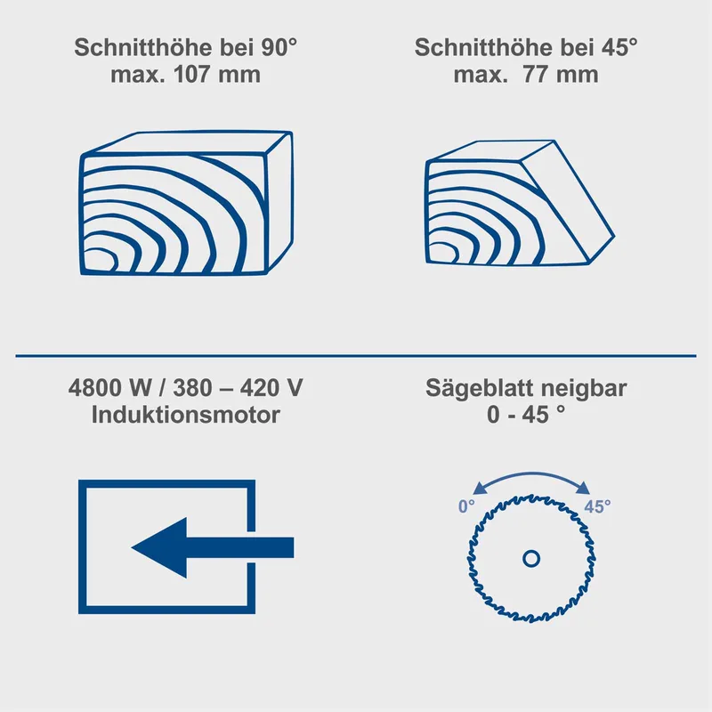 Präzisionstischkreissäge Precisa 6.0 Scheppach - 400V | 4800W | 390mm Schnittbreite & 1100mm Schnittbreite | Ø315mm Sägeblatt | inkl. Vorritzer by Scheppach – product image 4 of 5