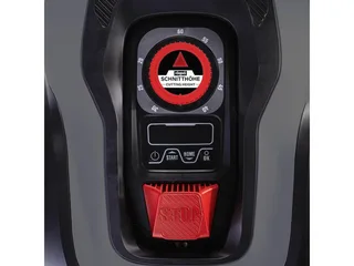 Rasenmähroboter RLM500W, bis 500 m² Rasenfläche, (Set), inkl. 9x Mähmesser, Schnitthöhenverstellung 20–60 mm, Geräuscharm de Scheppach, Gris, Noir – image du produit 3 sur 5