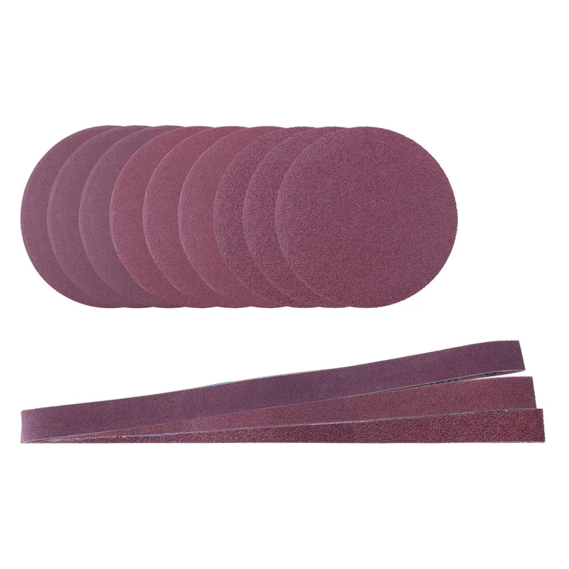 Schleif Set Scheppach - 12-teilig | 3x Schleifpapier | 1x Schleifband van Scheppach – productafbeelding 1 van 5