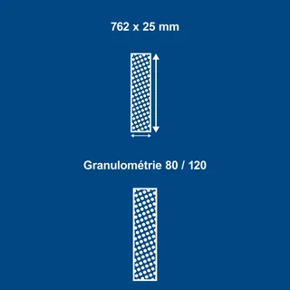 Schleifband Set Scheppach - 2teilig | 762x25 mm | K80 und K120 by Scheppach – product image 4 of 5
