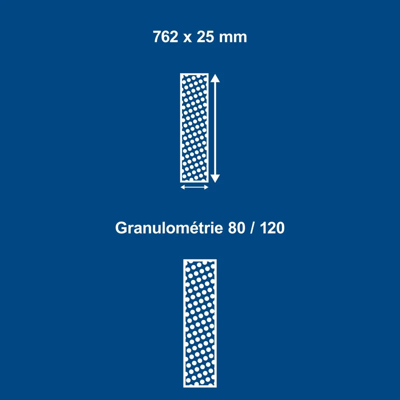 Schleifband Set Scheppach - 2teilig | 762x25 mm | K80 und K120 by Scheppach – product image 4 of 5
