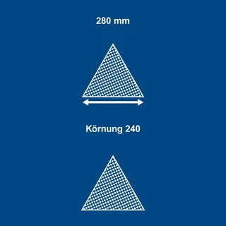 Schleifpapier-Dreieckig K=240 Satz=10 Stück von Scheppach – Produktbild 2 von 5