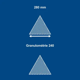 Schleifpapier-Dreieckig K=240 Satz=10 Stück von Scheppach – Produktbild 4 von 5