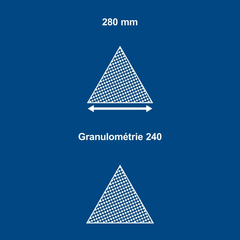 Schleifpapier-Dreieckig K=240 Satz=10 Stück von Scheppach – Produktbild 4 von 5