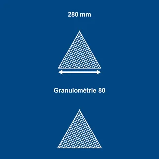 Schleifpapier-Dreieckig K=80 Satz=10 Stück de Scheppach – image du produit 4 sur 5