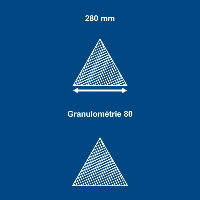 Schleifpapier-Dreieckig K=80 Satz=10 Stück de Scheppach – image du produit 4 sur 5