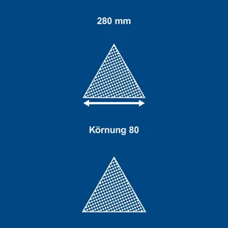 Schleifpapier-Dreieckig K=80 Satz=10 Stück de Scheppach – image du produit 2 sur 5