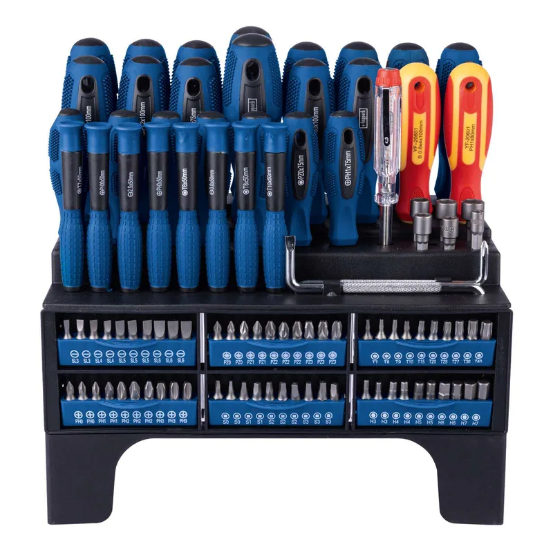 Schraubendreher Set VDE Scheppach - 100-tlg. | Haushalt | Baustelle | Werkstatt | magnetische Spitze by Scheppach – product image 1 of 4