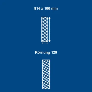 Schuurband 914x100mm K120 3 stuks van Scheppach – productafbeelding 2 van 5