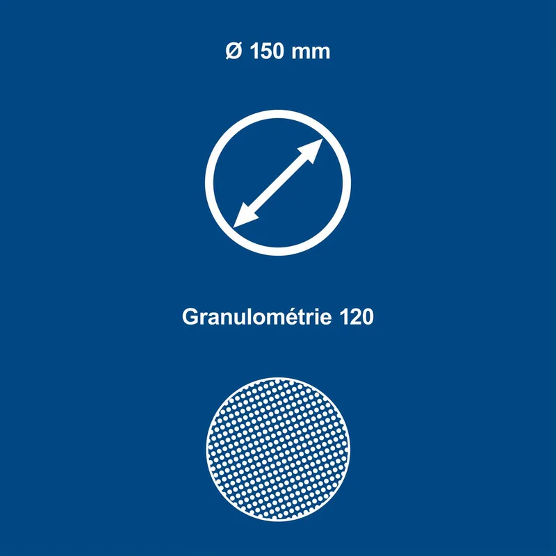 Schuurschijf O150mm K120 10 stuks van Scheppach – productafbeelding 4 van 5