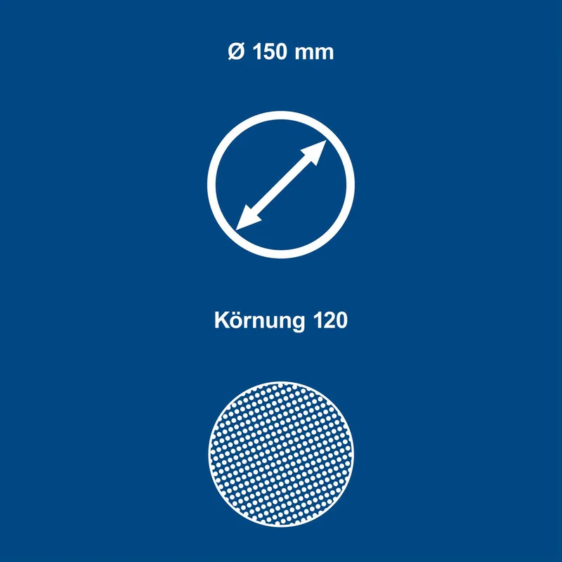 Schuurschijf O150mm K120 10 stuks van Scheppach – productafbeelding 2 van 5