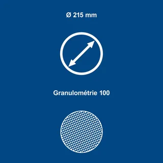 Schuurschijf O215mm K100 10 stuks by Scheppach – product image 4 of 5