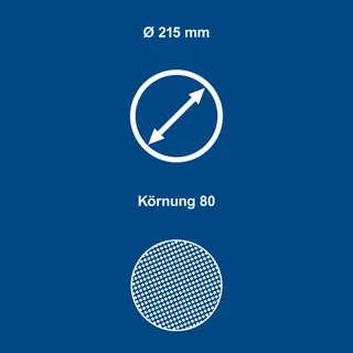 Schuurschijf O215mm K80 10 stuks van Scheppach – productafbeelding 2 van 5