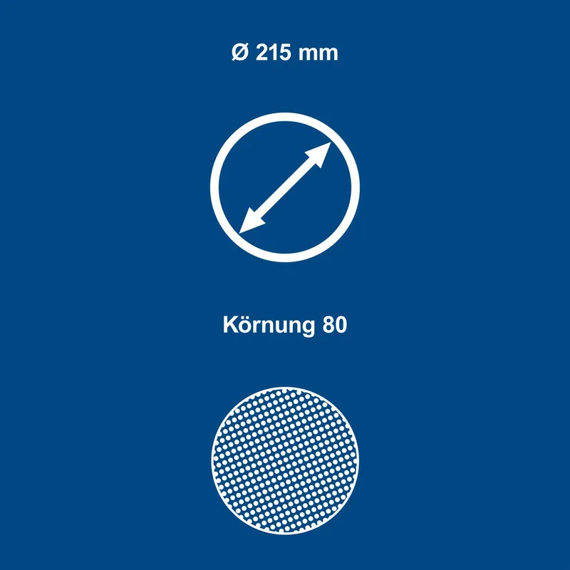 Schuurschijf O215mm K80 10 stuks van Scheppach – productafbeelding 2 van 5