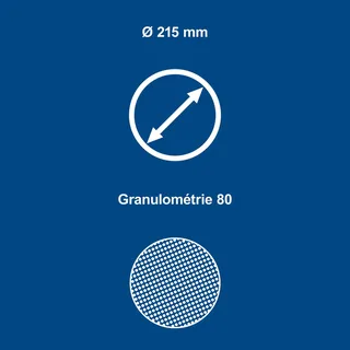 Schuurschijf O215mm K80 10 stuks van Scheppach – productafbeelding 4 van 5